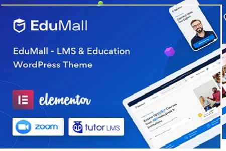 Download Edumall GPL Theme v3.9.9- Educational Theme